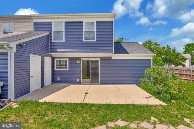 24 Helen Ct, Indian Head, MD 20640 - back of property with a patio area and a shingled roof