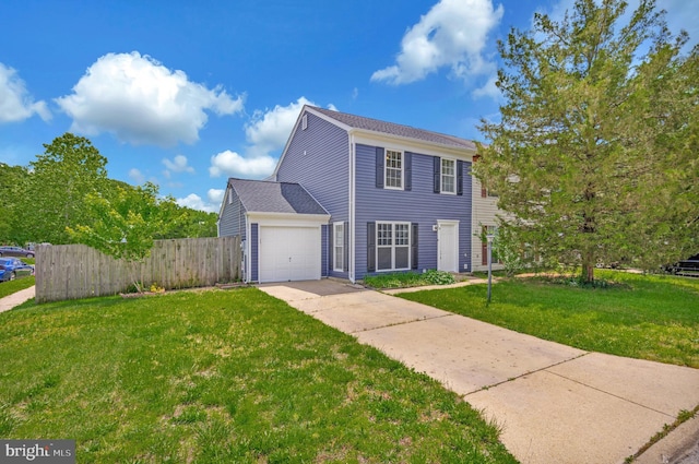 24 Helen Ct, Indian Head, MD 20640 - colonial house with concrete driveway and an attached garage