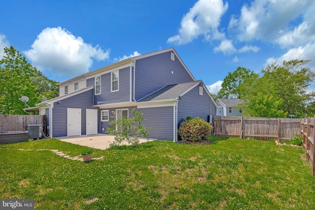 24 Helen Ct, Indian Head, MD 20640 - back of house with a patio and central AC unit