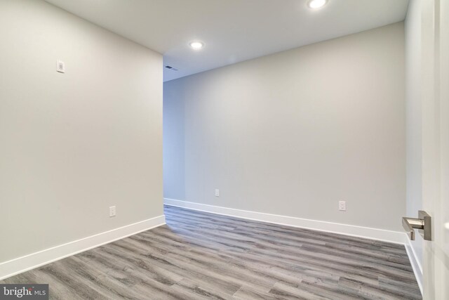 5005 Walnut St, Philadelphia, PA 19139 - spare room featuring recessed lighting, wood finished floors, and baseboards