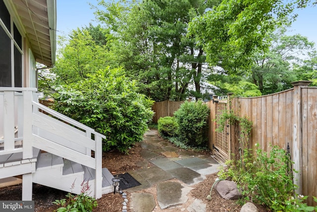 815 Aspen St NW, Washington, DC 20012 - view of patio featuring a gate