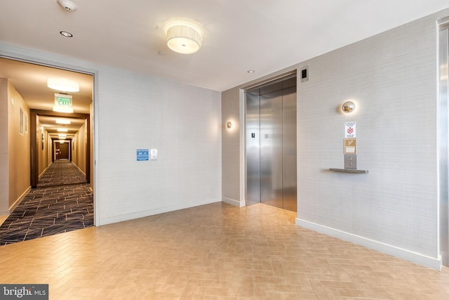 1330 Lancaster St Unit C701, Baltimore, MD 21231 - hall with elevator and baseboards