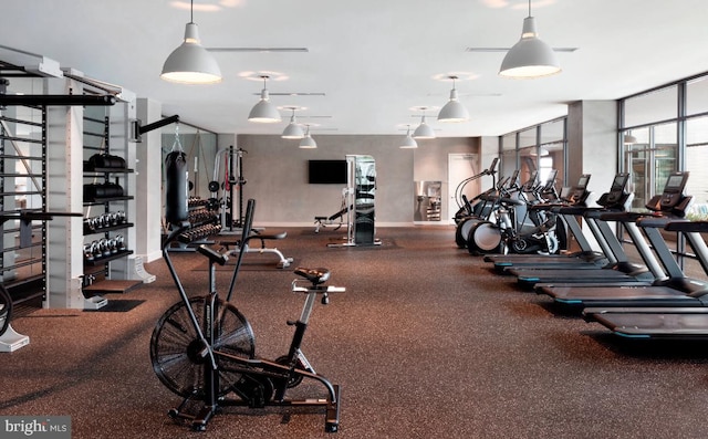 1330 Lancaster St Unit C701, Baltimore, MD 21231 - gym featuring baseboards