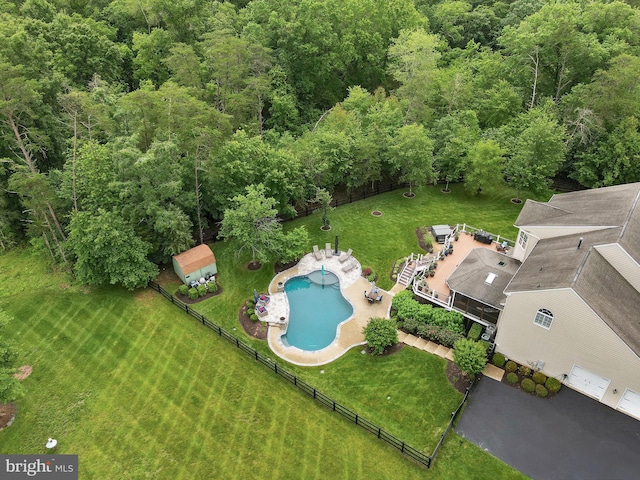 7633 Great Dover St, Gainesville, VA 20155 - aerial view of a pool