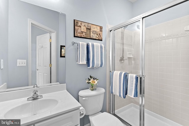 7633 Great Dover St, Gainesville, VA 20155 - bathroom featuring vanity and a shower stall