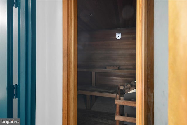 9900 Coastal Hwy Unit 401, Ocean City, MD 21842 - sauna with wood ceiling and wood walls