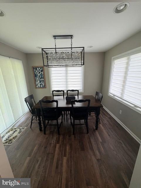 303 Ellendale Cir, Salisbury, MD 21804 - dining area featuring wood finished floors and baseboards