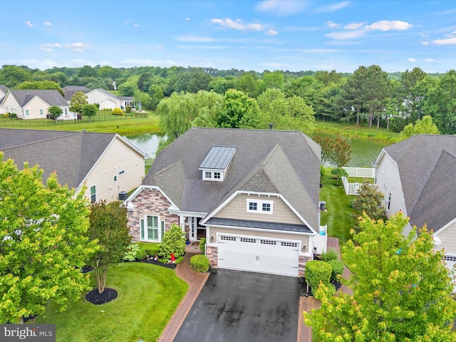 34897 Seagrass Plantation Ln, Dagsboro, DE 19939 - view from above of property with a nearby body of water