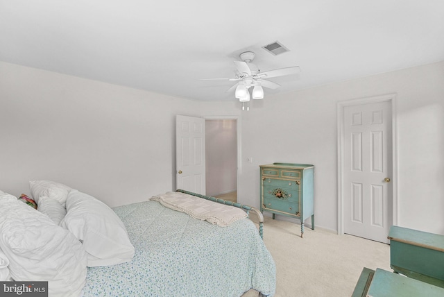 20783 Laplume Pl, Ashburn, VA 20147 - bedroom featuring light colored carpet and a ceiling fan