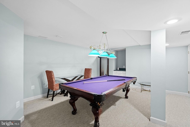 20783 Laplume Pl, Ashburn, VA 20147 - game room with carpet, baseboards, and billiards table