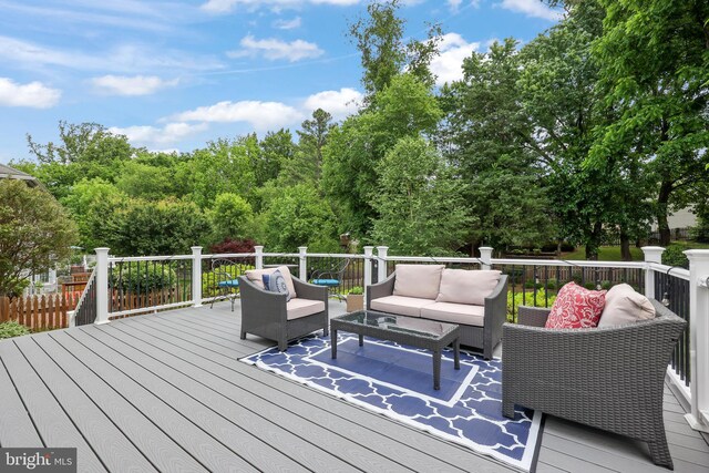 14428 William Carr Ln, Centreville, VA 20120 - wooden terrace featuring an outdoor hangout area