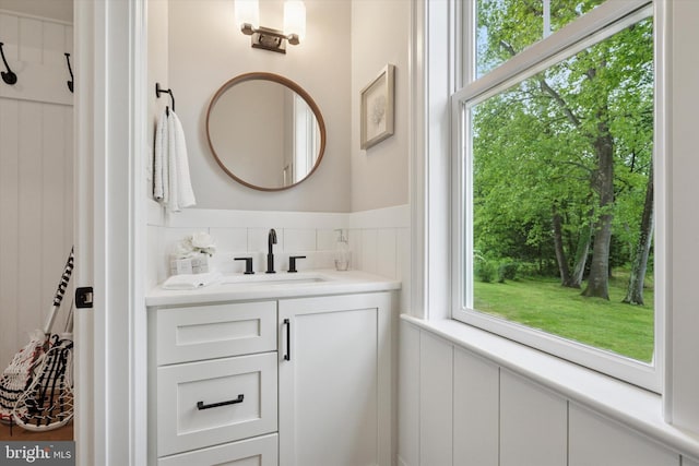 215 S Spring Mill Rd, Villanova, PA 19085 - bathroom featuring vanity and healthy amount of natural light