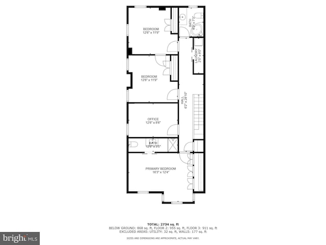 135 13th St NE, Washington, DC 20002 - room layout