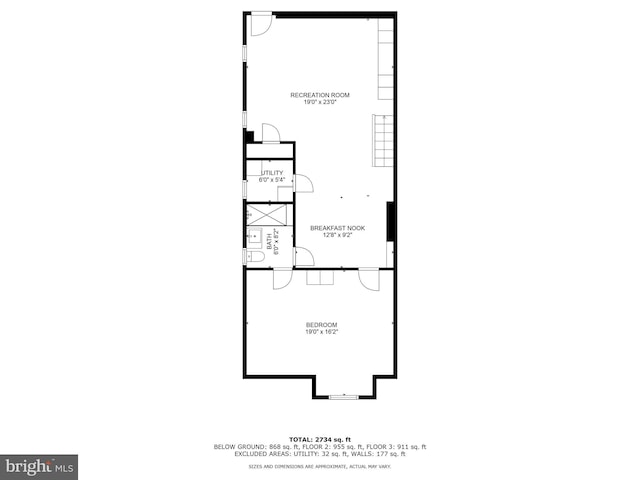 135 13th St NE, Washington, DC 20002 - floor plan / room layout