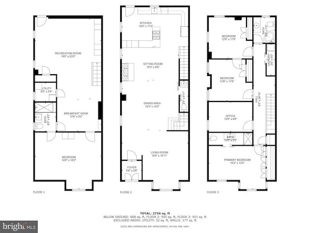 135 13th St NE, Washington, DC 20002 - floor plan / room layout