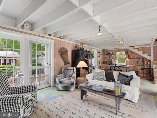 417 S Main St, Berlin, MD 21811 - living area featuring wooden walls