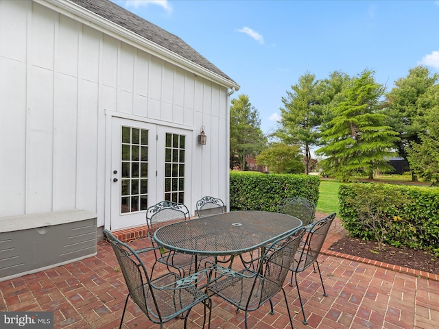 417 S Main St, Berlin, MD 21811 - view of patio / terrace featuring outdoor dining space and french doors