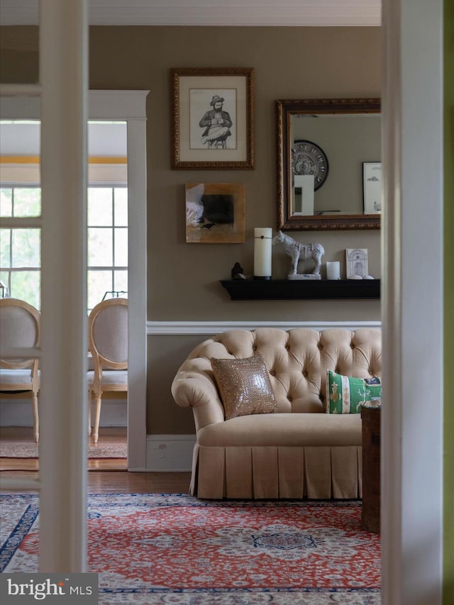417 S Main St, Berlin, MD 21811 - living room featuring ornamental molding