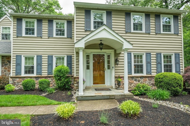 276 Cherry Ln, Doylestown, PA 18901 - view of front of house with stone siding