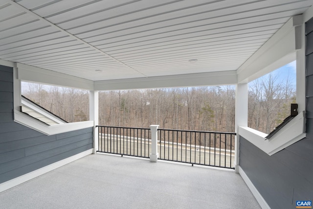8 Talen Ln, Charlottesville, VA 22911 - view of patio / terrace featuring a balcony and a wooded view