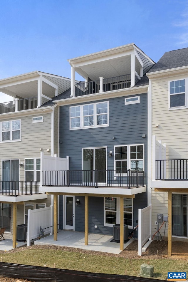 8 Talen Ln, Charlottesville, VA 22911 - back of house with a patio area and central air condition unit