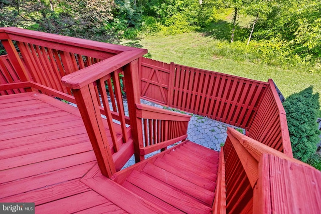 21055 Cornerpost Sq, Ashburn, VA 20147 - wooden terrace featuring a lawn