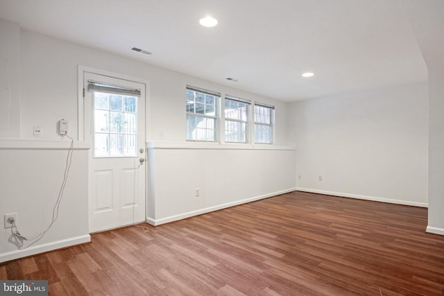 21055 Cornerpost Sq, Ashburn, VA 20147 - entryway with plenty of natural light, wood finished floors, baseboards, and recessed lighting