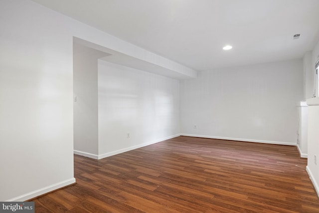 21055 Cornerpost Sq, Ashburn, VA 20147 - spare room with wood finished floors, baseboards, and recessed lighting