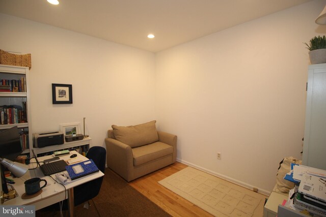 319 Fieldstone Dr, New Hope, PA 18938 - office featuring wood finished floors and recessed lighting