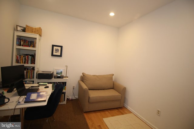 319 Fieldstone Dr, New Hope, PA 18938 - office space featuring wood finished floors, recessed lighting, and baseboards