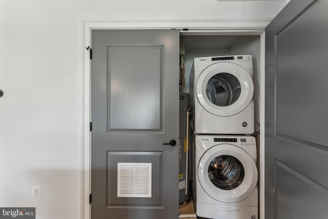 1007 Bryant St NE Unit 3, Washington, DC 20018 - laundry room with stacked washer / drying machine