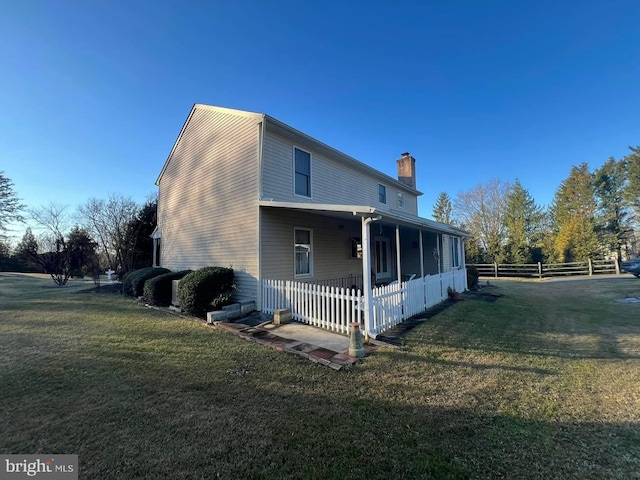 8 Steve Way, Baltimore, MD 21236 - view of side of property featuring a chimney