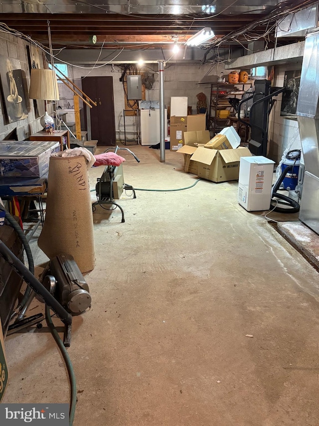 812 Agnes Ave, Morton, PA 19070 - unfinished basement with washer / dryer and electric panel