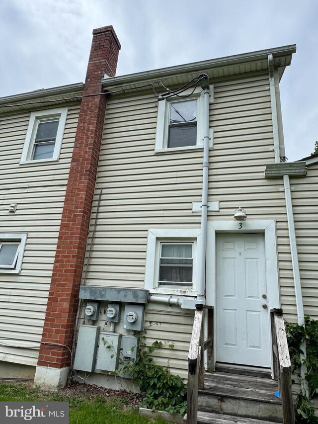 386 Round Hill Rd, Winchester, VA 22602 - back of house with a chimney