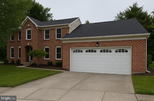 1 Ivory Crest Ct, Baltimore, MD 21209 - colonial home with brick siding, driveway, a front yard, and an attached garage
