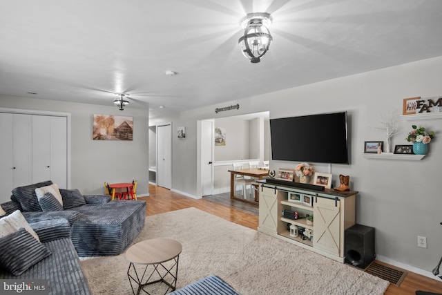 1980 State Route 72 N, Lebanon, PA 17046 - living room featuring baseboards and wood finished floors