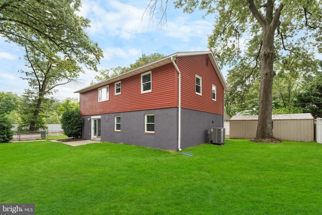304 Montfield Ln, Glen Burnie, MD 21061 - back of property with central AC unit and stucco siding