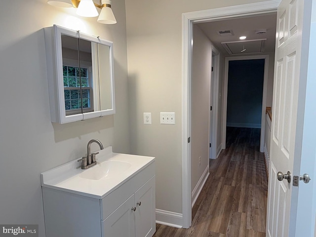 18 Bolton Branch Ln, Huntly, VA 22640 - bathroom featuring vanity and wood finished floors