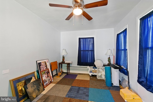 706 Locust St, Cambridge, MD 21613 - playroom featuring ceiling fan