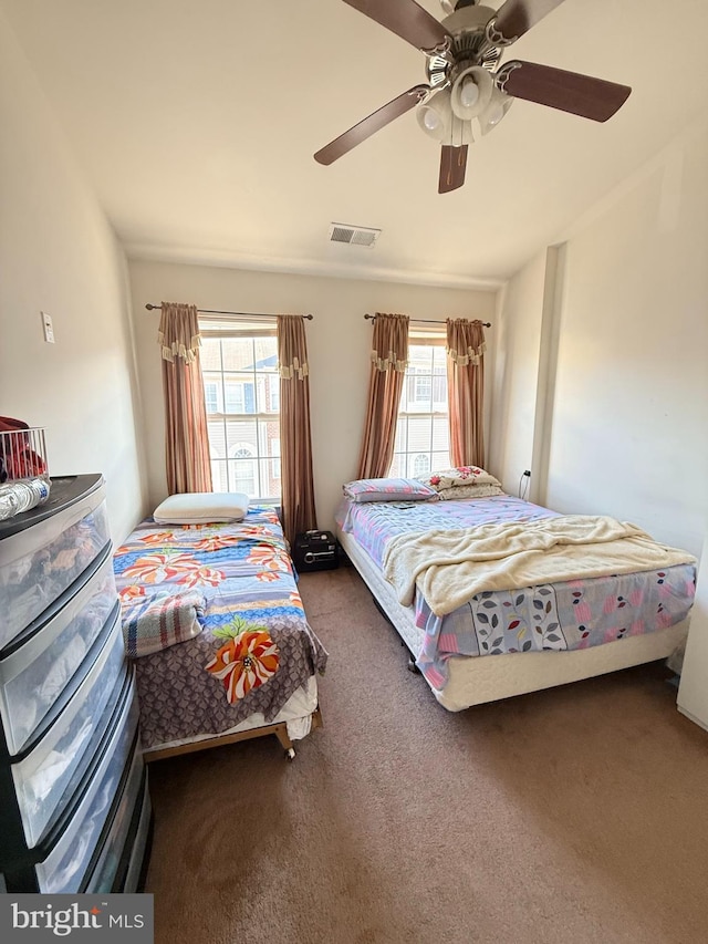 7636 Tall Pin Oak Dr Unit 111, Elkridge, MD 21075 - bedroom with carpet and a ceiling fan
