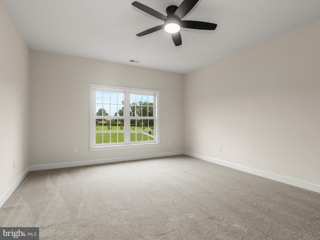 6419 Homebuilder Dr, Mount Airy, MD 21771 - unfurnished room with baseboards, carpet flooring, and a ceiling fan