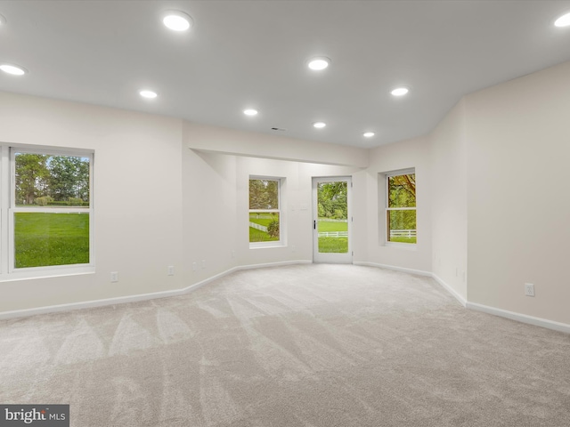 6419 Homebuilder Dr, Mount Airy, MD 21771 - spare room featuring carpet flooring, healthy amount of natural light, baseboards, and recessed lighting