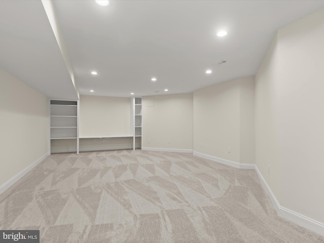 6419 Homebuilder Dr, Mount Airy, MD 21771 - finished below grade area with recessed lighting, carpet flooring, and baseboards
