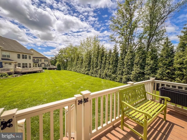 414 Saint James Ct, Langhorne, PA 19047 - deck featuring a yard