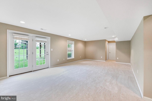 42435 Ibex Dr, Sterling, VA 20166 - unfurnished room with light carpet, baseboards, and recessed lighting