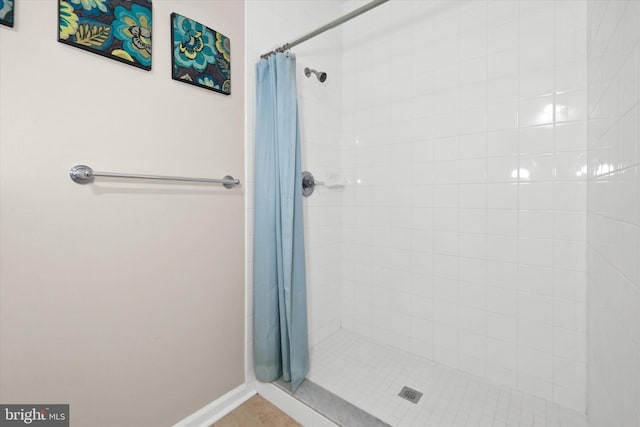 113 E Main St Unit 303, Newark, DE 19711 - bathroom with tiled shower and baseboards