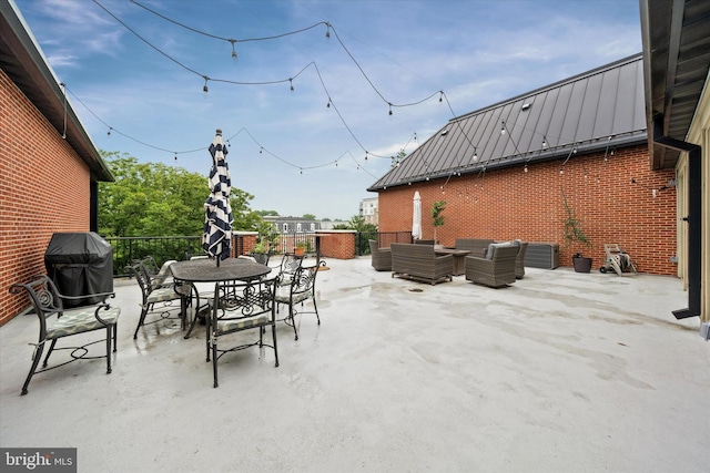 113 E Main St Unit 303, Newark, DE 19711 - view of patio / terrace featuring an outdoor living space, grilling area, and outdoor dining space