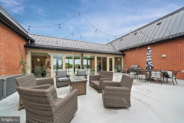 113 E Main St Unit 303, Newark, DE 19711 - view of patio / terrace featuring an outdoor living space and outdoor dining area