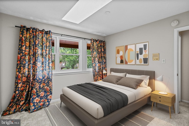 7533 Weather Worn Way Unit D, Columbia, MD 21046 - bedroom featuring carpet flooring and a skylight