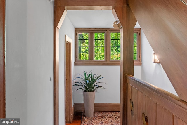 8515 Seminole St, Philadelphia, PA 19118 - hall with wood finished floors and baseboards